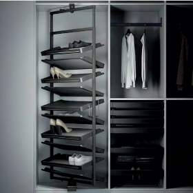 Moco MCW151 8 Layer Rotatable Shoe Rack - Grey
