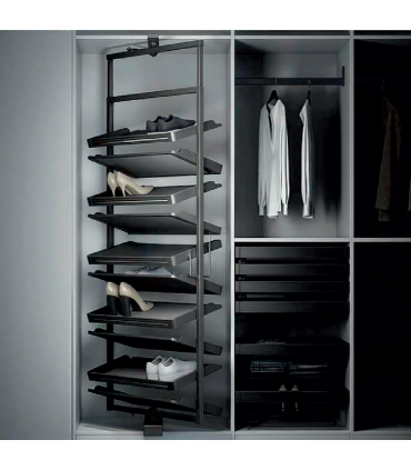 Moco MCW151 8 Layer Rotatable Shoe Rack - Grey