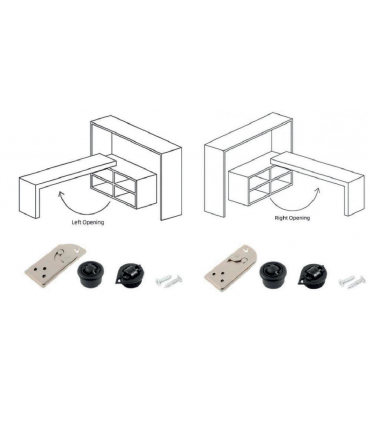 Moco MCT5034.L/R Steel + ABS Rotating Table Top Fitting