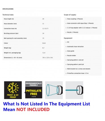 Karcher HBX 4.20 20m Connecting Hose Automatic Hose Reel