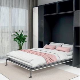 Moco MB101V Murphy Vertical Space-Saving Wall Bed Frame