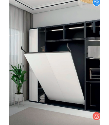 Moco MB101H Murphy Horizontal Space-Saving Wall Bed Frame