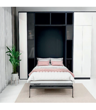 Moco MB101H Murphy Horizontal Space-Saving Wall Bed Frame