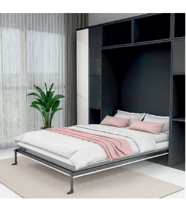 Moco MB101H Murphy Horizontal Space-Saving Wall Bed Frame