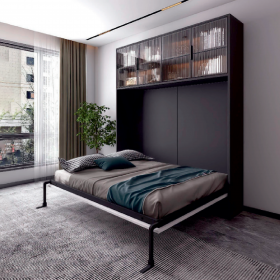 Moco MB101H Murphy Horizontal Space-Saving Wall Bed Frame