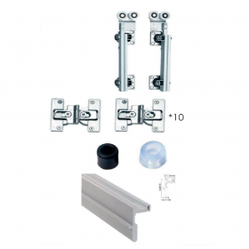Moco KS230 Top-Hung Sliding Design 4-Door Folding Door Roller Set