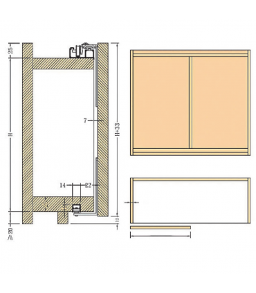 Moco KS305 Single Sliding Door System