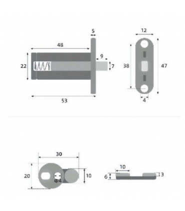 Moco MCH110 Soft-Closing Concealed Vanity Table Hinge