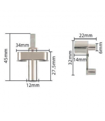 Moco MCH044 Heavy-Duty Concealed Vanity Table Hinge