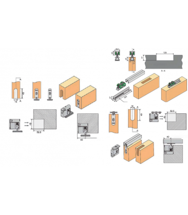 Moco MAS039 3/7 Smooth Multi-Panel Space-Saving Folding Door System