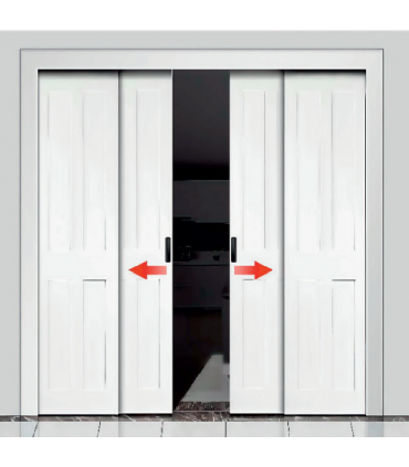 Moco KS515 2+2 Synchor Opening Sliding Door Roller Set