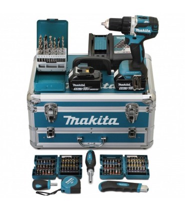 Makita DDF484RTX6 2 x 18V Lithium-Ion 5.0 Ah Cordless Drill Driver Set