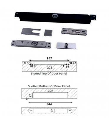 Moco MAD061 Central Axis Hydraulic Pivot Door Closer