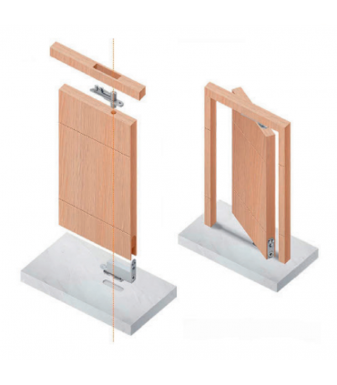Moco MAD058 90° Hold Open Soft-Closing Pivot Door Closer