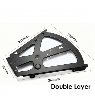 Moco MSR006 Stainless Steel Flip Down Shoe Rack Bracket