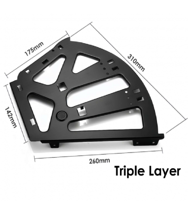 Moco MSR006 Stainless Steel Flip Down Shoe Rack Bracket
