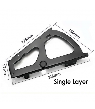 Moco MSR006 Stainless Steel Flip Down Shoe Rack Bracket