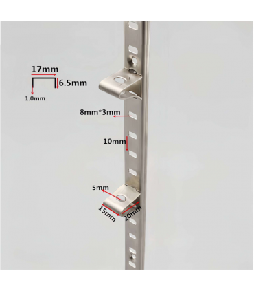 Moco MSP2400 Heavy-Duty Stainless Steel Shelf Support