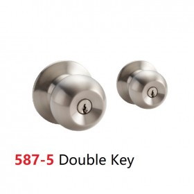 Nelon Cylindrical Entrance Door Lock (Double Key Knob)