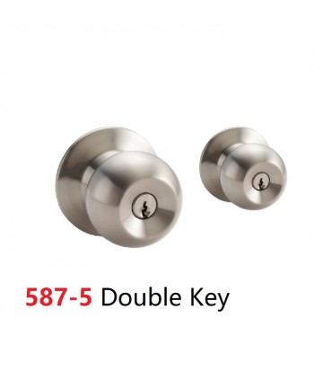 Nelon Cylindrical Entrance Door Lock (Double Key Knob)