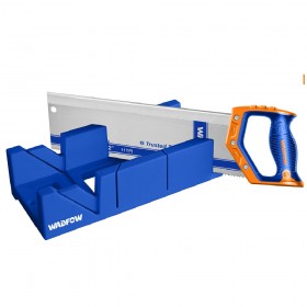 Wadfow WHW2112 12" Plastic Miter Box Mitre Saw and Back Saw Set