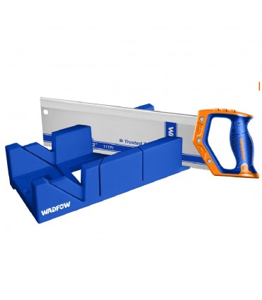 Wadfow WHW2112 12" Plastic Miter Box Mitre Saw and Back Saw Set