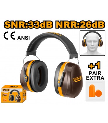 Ingco HEM3328 Signal Noise Impact Resistant Earmuff