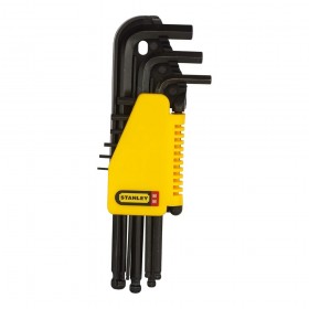 Stanley 69-256 Metric 1.5 -10 mmHex Key Set  L/ARM BALL - 9 Pieces