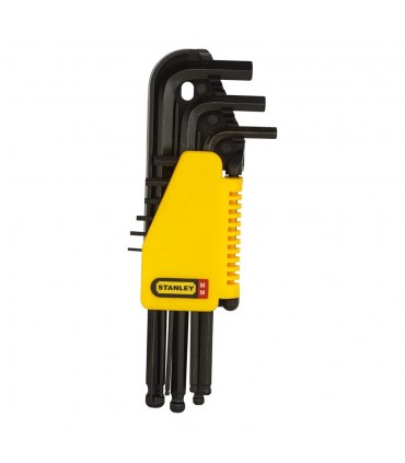 Stanley 69-256 Metric 1.5 -10 mmHex Key Set  L/ARM BALL - 9 Pieces