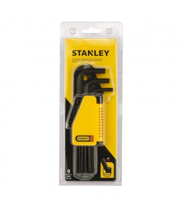 Stanley 69-256 Metric 1.5 -10 mmHex Key Set  L/ARM BALL - 9 Pieces
