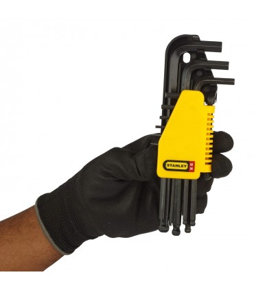 Stanley 69-256 Metric 1.5 -10 mmHex Key Set  L/ARM BALL - 9 Pieces