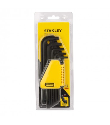 Stanley 69-257 Key Ring Imperial Allen Hex Key Set - 12-Pieces