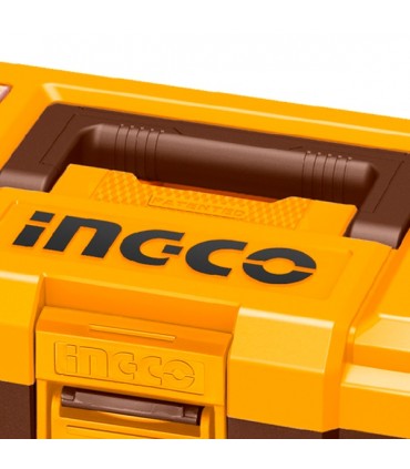 Ingco PBX1401 14 Inch Hard Plastic Tool Box Case with Organizer