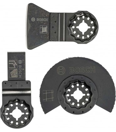 Bosch Starlock Multi-Cutter Blade Set for Tile - 3 Piece