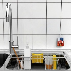 Stainless Steel 46cm x 10cm Sink Drainage Rack