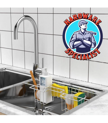 Stainless Steel 46cm x 10cm Sink Drainage Rack