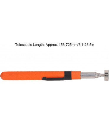 Anti-Skid Pen Clip Design Telescoping Magnet Pickup Tool