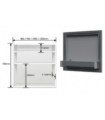 Moco TSYJ700 Touch Control Smart Lifting LED Bathroom Mirror