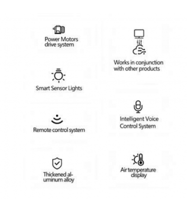 Moco TSYJ700 Touch Control Smart Lifting LED Bathroom Mirror