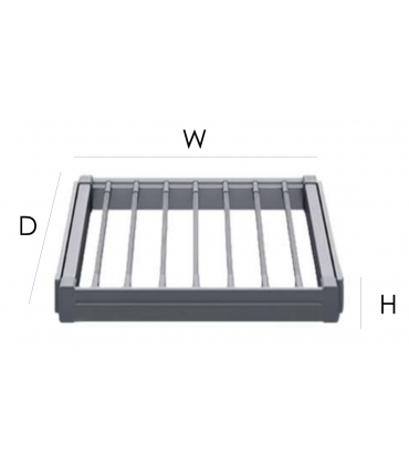 Moco MHS01 One Touch Push To Open Clothes Rack - Grey
