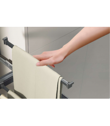 Moco MHS01 One Touch Push To Open Clothes Rack - Grey