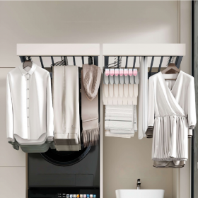Moco MHS01 One Touch Push To Open Clothes Rack - Grey