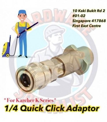 1/4″ Quick Click Adaptor For Karcher K Series Pressure Washer