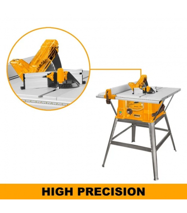 Ingco TS180028 1800W Ingco Table Saw with Foldable Wheel Stand