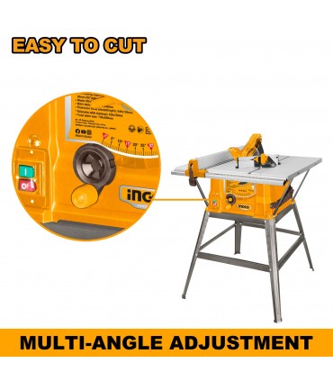 Ingco TS150078 1500W 254mm Table Saw with Stand