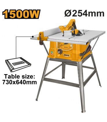 Ingco TS150078 1500W 254mm Table Saw with Stand