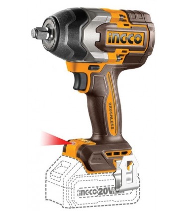 Ingco COSLI250586 2 x 20V 850Nm Impact Wrench + 96 Nm Impact Drill Set Set