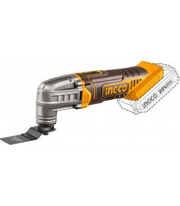 Ingco COSLI241169 20V Cordless 4 Pieces Combo Set - Impact Drill + Impact Wrench + Multi-Tool + Circular Saw