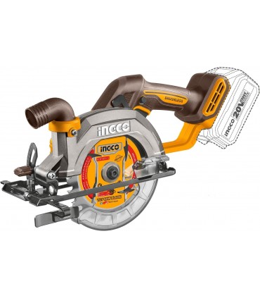 Ingco COSLI241169 20V Cordless 4 Pieces Combo Set - Impact Drill + Impact Wrench + Multi-Tool + Circular Saw