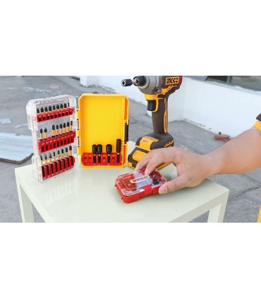 Ingco COSLI250784 20V Cordless Impact Driver Combo Set - 2 Set of Driver Bits